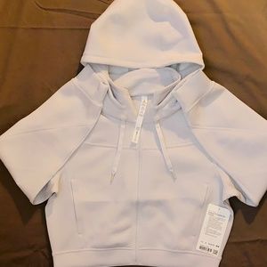 BRAND NEW Lululemon White Rogue Renegade Zip Hoodie Size 8 with Hang Tags
